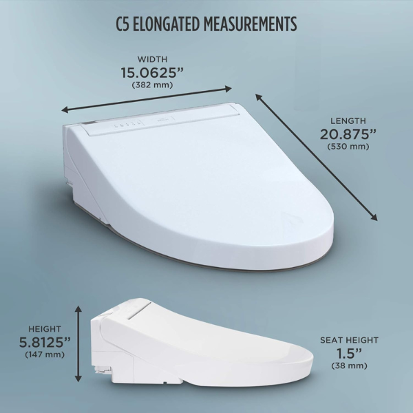 TOTO WASHLET C5 Electronic Bidet Toilet Heated Seat