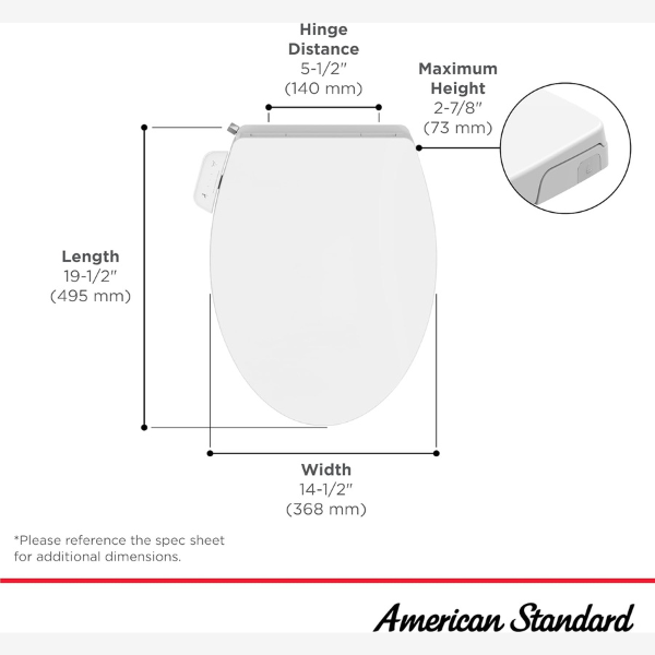 American Standard AquaWash SpaLet Bidet Seat