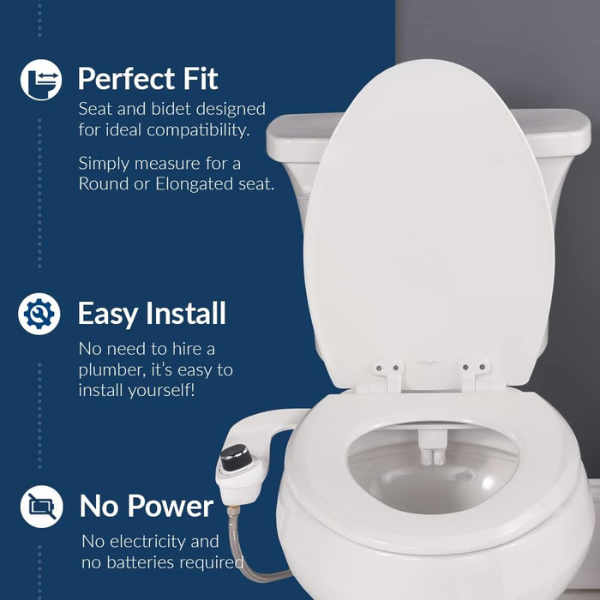 Bemis 1500EC Toilet Seat with Perfect Fit