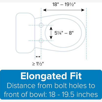 Brondell L60-EB LumaWarm Night Light Heated Toilet Seat