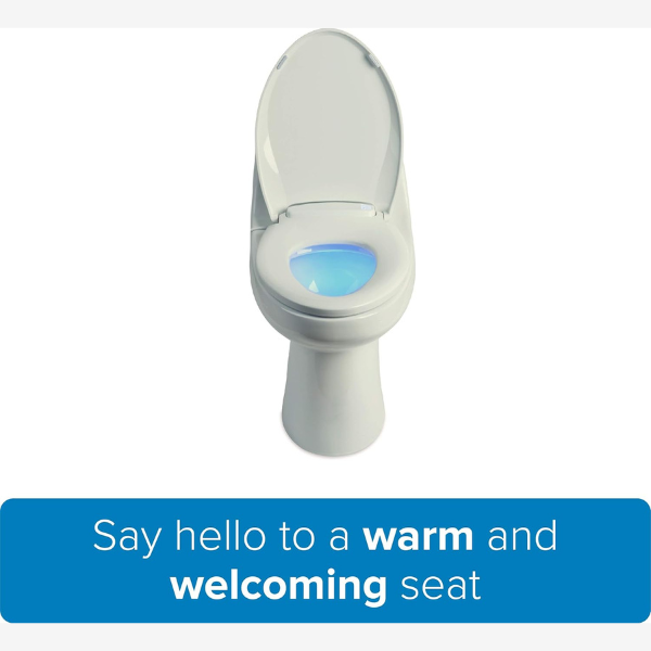 Brondell L60-EB LumaWarm Night Light Heated Toilet Seat