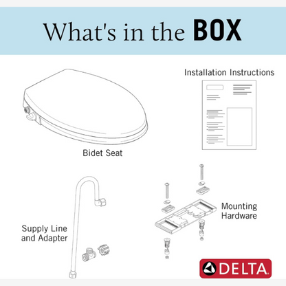 Delta Faucet Elongated Bidet Toilet Seat