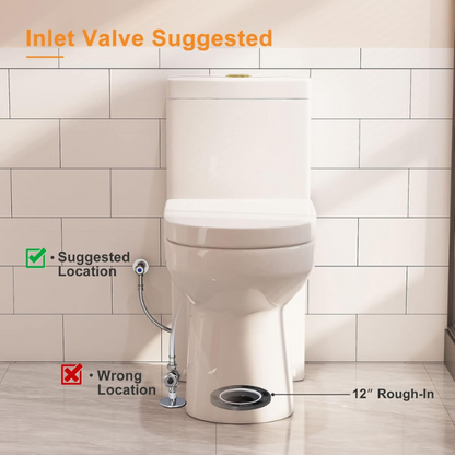 HOROW HWMT-8733 One Piece Small Compact Toilet