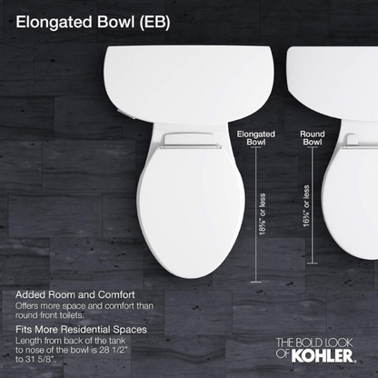 KOHLER K-3988 Two-Piece Elongated Toilet