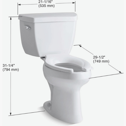 Kohler 3493 Highline Classic Two-Piece Toilet