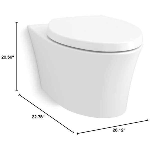 Kohler K-31539 Veil Wall-Hung Toilet