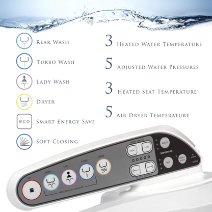 Lotus Smart Bidet ATS-800 Heated Toilet Seat