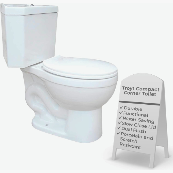 Renovators Supply Troyt Compact Corner Toilet