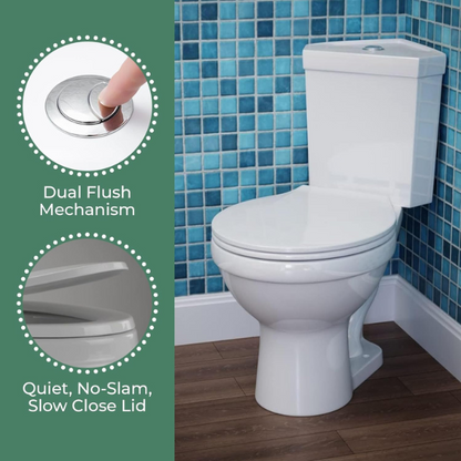 Renovators Supply Troyt Compact Corner Toilet