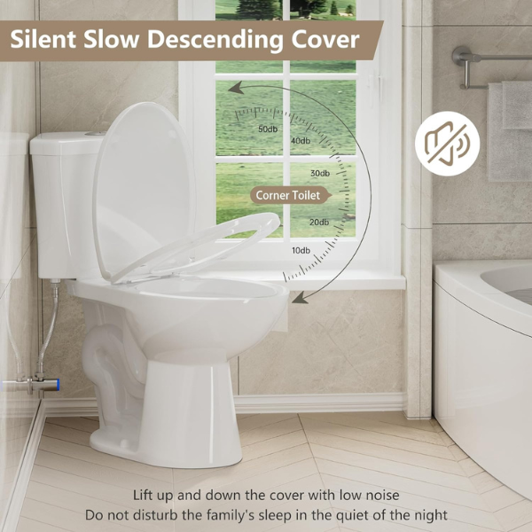 SUPERFLO Compact Corner Toilet