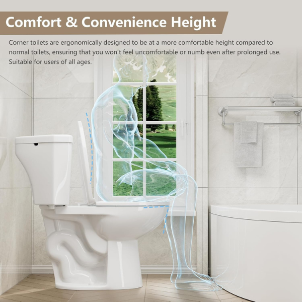 SUPERFLO Compact Corner Toilet