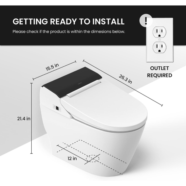 VOVO STYLEMENT TCB-8100B Smart Bidet Toilet