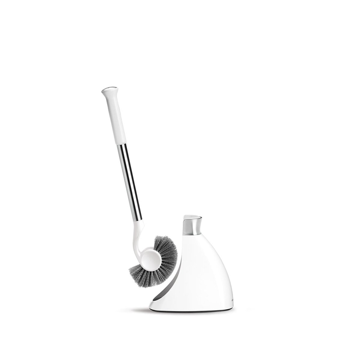 SIMPLEHUMAN TOILET BRUSH WITH CADDY, STAINLESS STEEL TOILET BRUSH