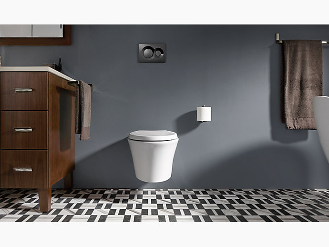 KOHLER Veil Wall-Hung Elongated Toilet Bowl corner toilet