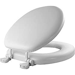 Mayfair 13EC 000 Soft Easily Removes Toilet Seat with Wood Core