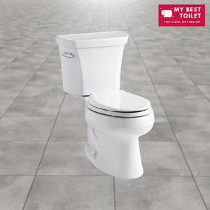 Pressure Assist Toilet Kohler K-3978-0 Wellworth Toilet